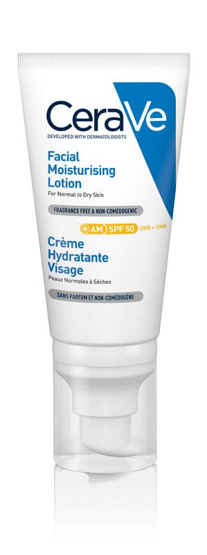 Cerave Hydraterende gezichtscreme SPF50 52 Milliliter