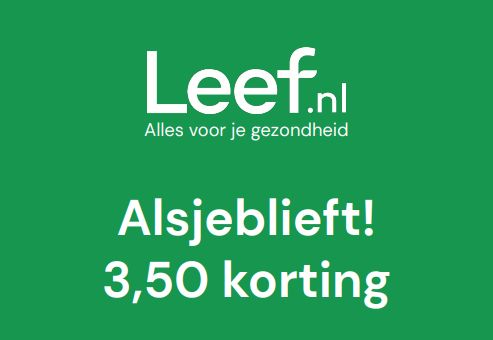 Leef.nl Leef.nl 3.50 kortingsvoucher 1 Stuks