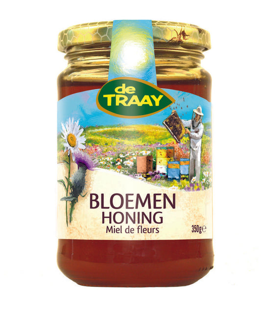 Traay Bloemen honing vloeibaar 350 Gram
