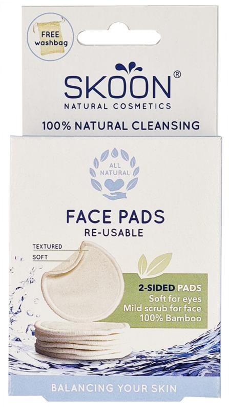 Skoon Face pads re-usable 2 sided 7 Stuks