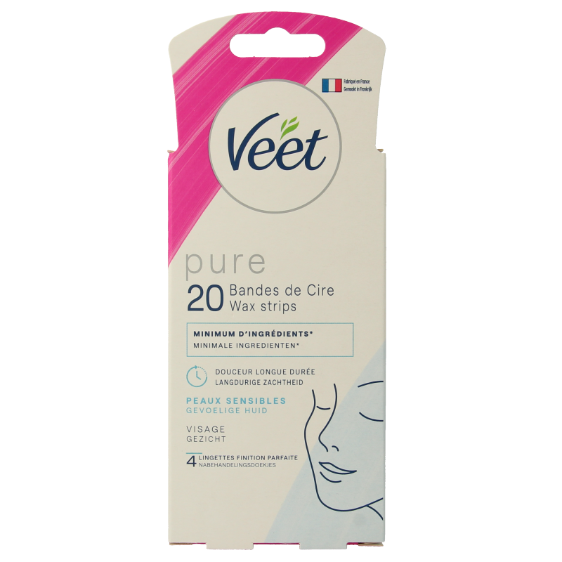 Veet Minima waxstrip gezicht 20 Stuks