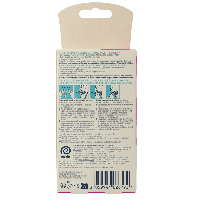 Veet Minima waxstrip gezicht 20 Stuks
