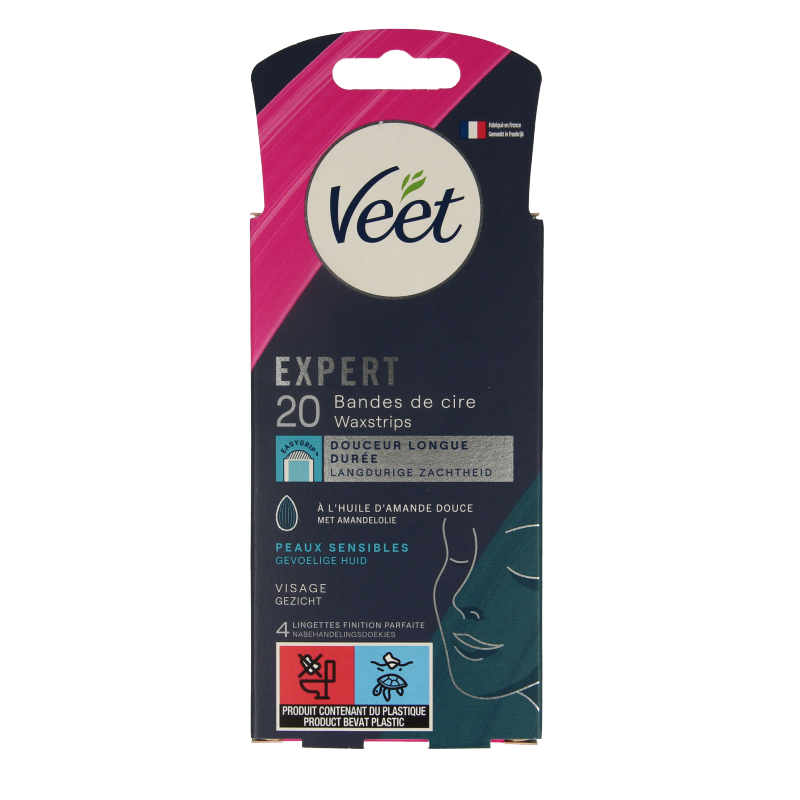 Veet Expert koude waxstrips gezicht 20 Stuks