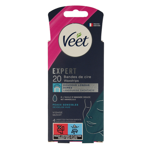 Veet Expert koude waxstrips gezicht 20 Stuks