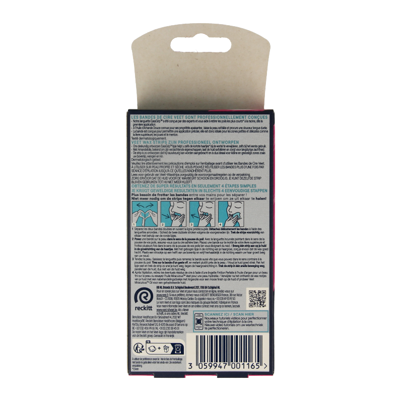 Veet Expert koude waxstrips gezicht 20 Stuks