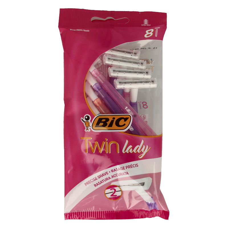 BIC Twin lady shaver pouch 8 8 Stuks