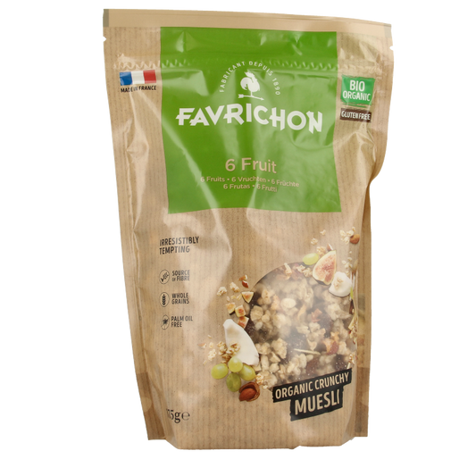 Favrichon 6 Vruchten muesli bio 375 Gram