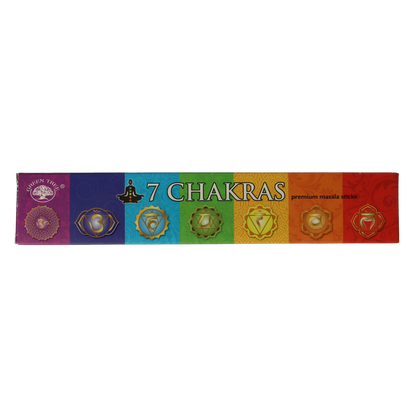 Green Tree Wierookstokjes 7 chakra 15.00 Gram