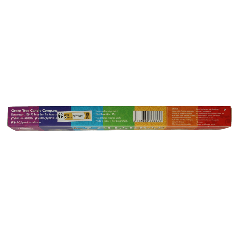 Green Tree Wierookstokjes 7 chakra 15 Gram