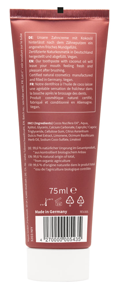 Niyok tandpasta blood orange basil 75.00 Milliliter