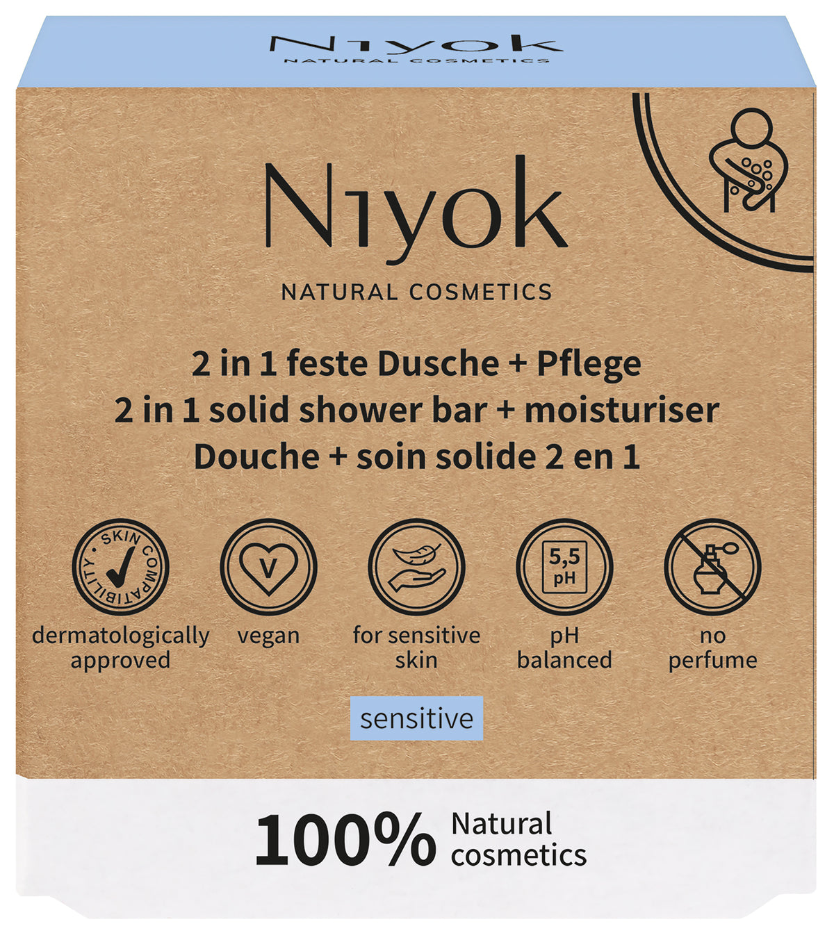 Niyok 2 in1 shower sensitive 80.00 Gram