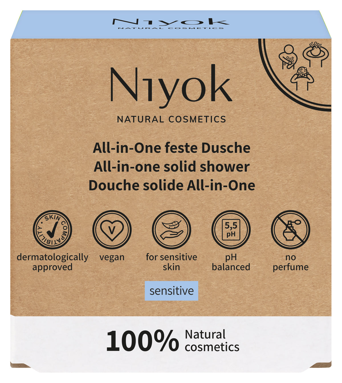 Niyok All in one shower sensitive 80.00 Gram