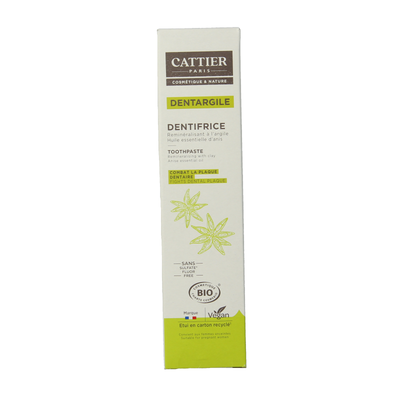 Cattier Tandpasta anijs 75 Milliliter