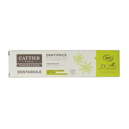 Cattier Tandpasta anijs 75.00 Milliliter