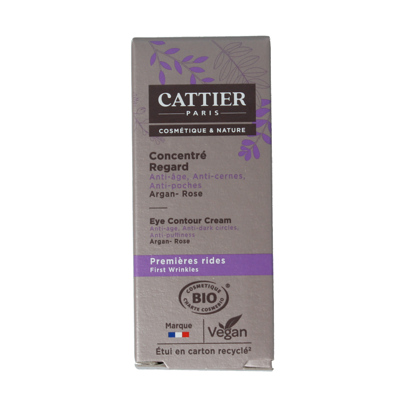 Cattier Oogcreme eclat de rose contour treatment 15 Milliliter