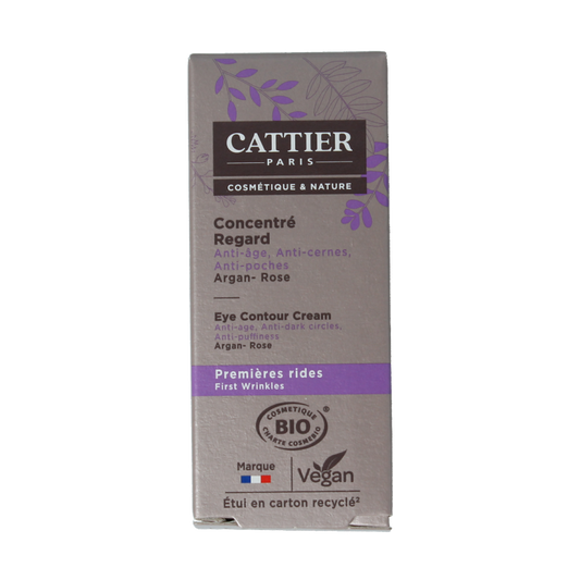 Cattier Oogcreme eclat de rose contour treatment 15 Milliliter