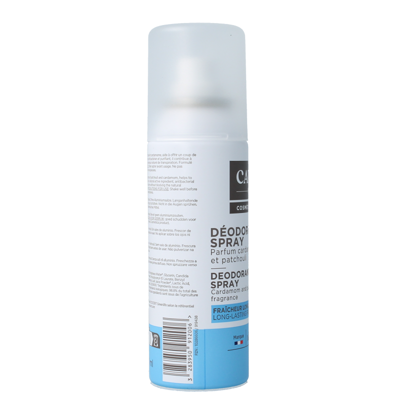 Cattier Deodorant spray cardamom patchouli 100 Milliliter