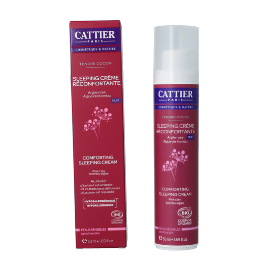 Cattier Nachtcreme kalmerend gevoelige huid 50 Milliliter