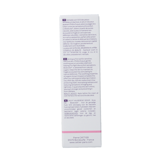 Cattier Serum kalmerend gevoelige huid 30.00 Milliliter