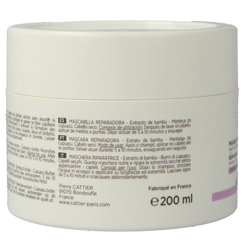 Cattier Haarmasker herstellend 200 Milliliter