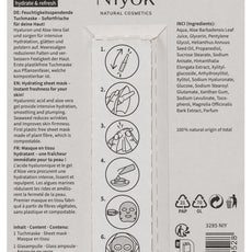 Niyok sheet mask Hydrate & refresh 10.00 Milliliter