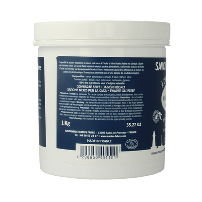 Marius Fabre Savon noir lavoir zwarte zeep pot 1.00 Kilogram