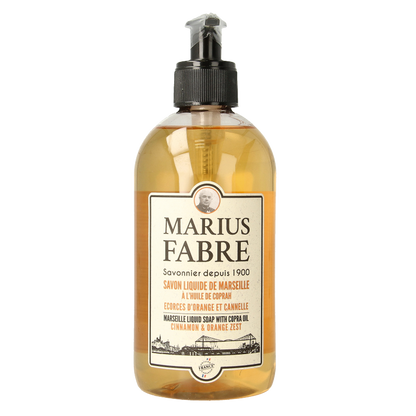 Marius Fabre Zeep sinaasappel kaneel met pomp 400 Milliliter