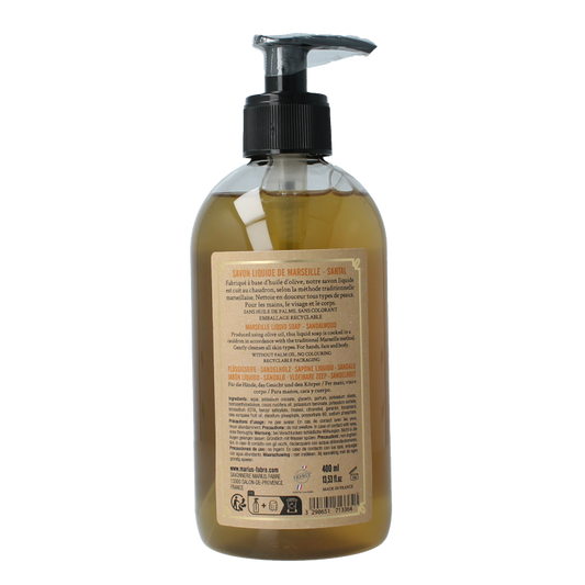 Marius Fabre Zeep sandelhout met pomp 400 Milliliter