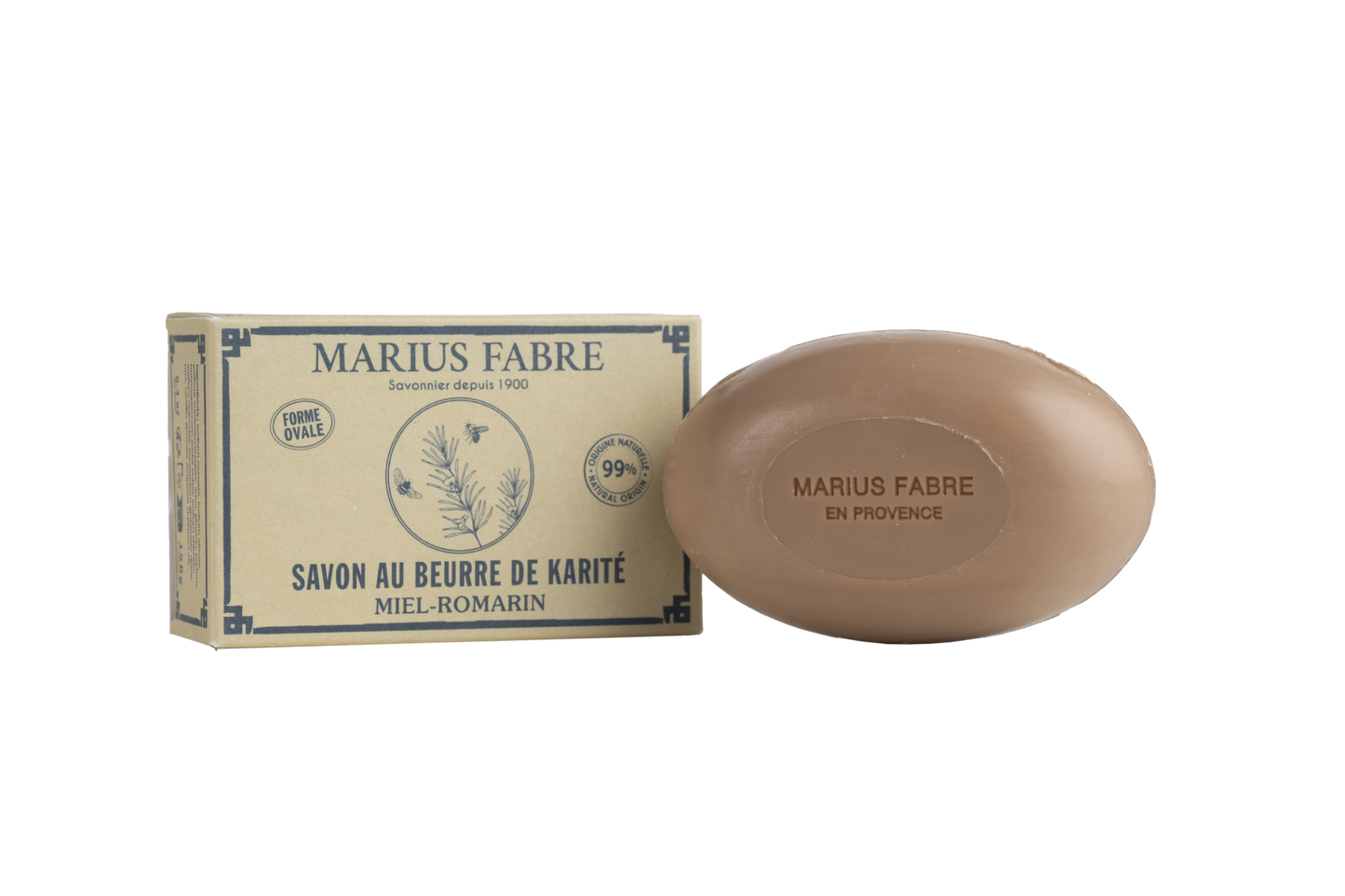 Marius Fabre Zeep ovaal honing rozemarijn 150 Gram