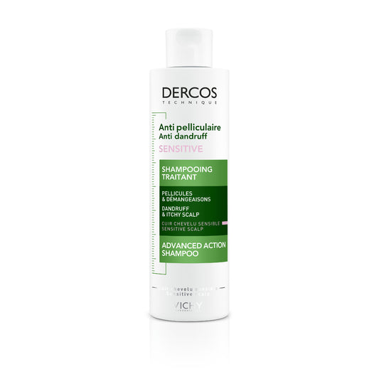 Vichy Dercos shampoo anti roos gevoelige huid 200.00 Milliliter