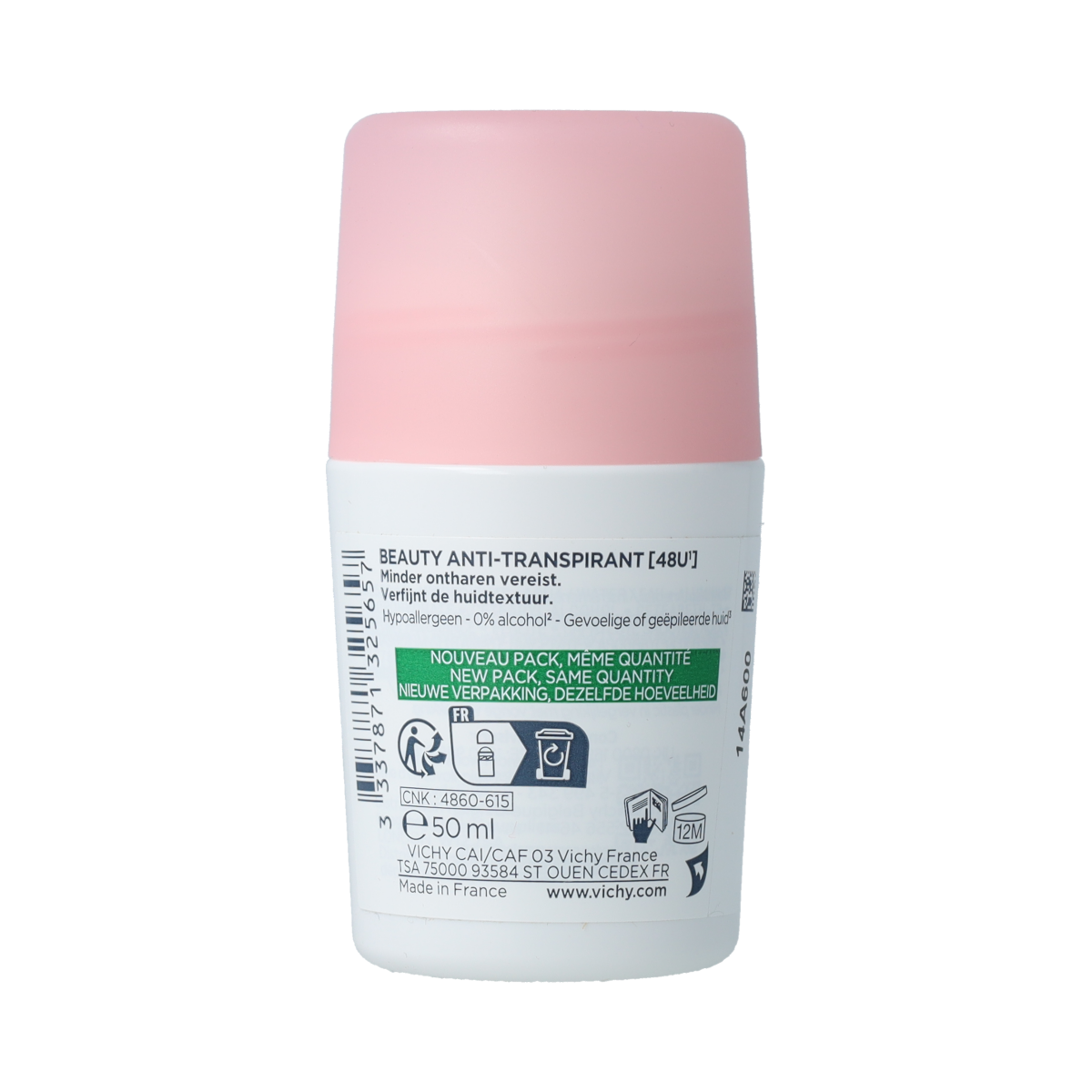 Vichy Deodorant roller beauty gevoelige huid 50.00 Milliliter