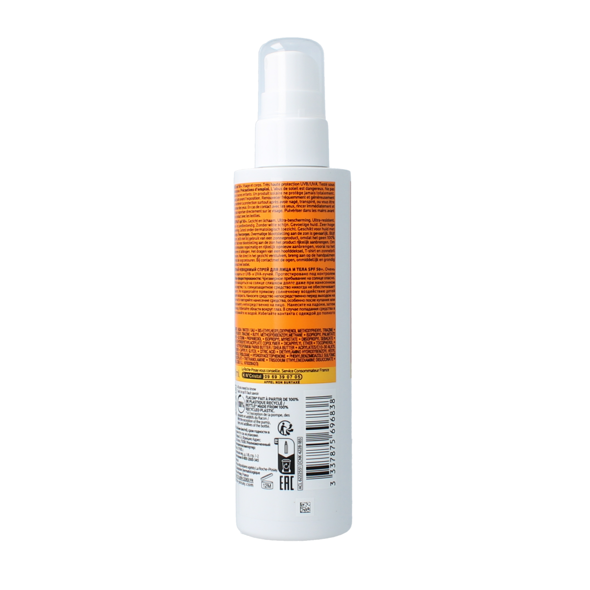 La Roche-Posay Anthelios invisible SPF50+ 200.00 Milliliter