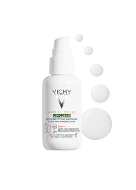 Vichy Capital soleil uv-clear anti-onzuiver fluide SPF50 40.00 Milliliter