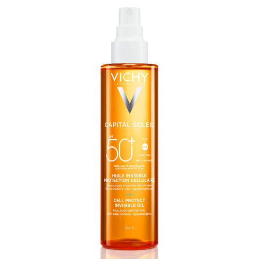 Vichy Capital soleil UV cel protect olie SPF50+ 200.00 Milliliter