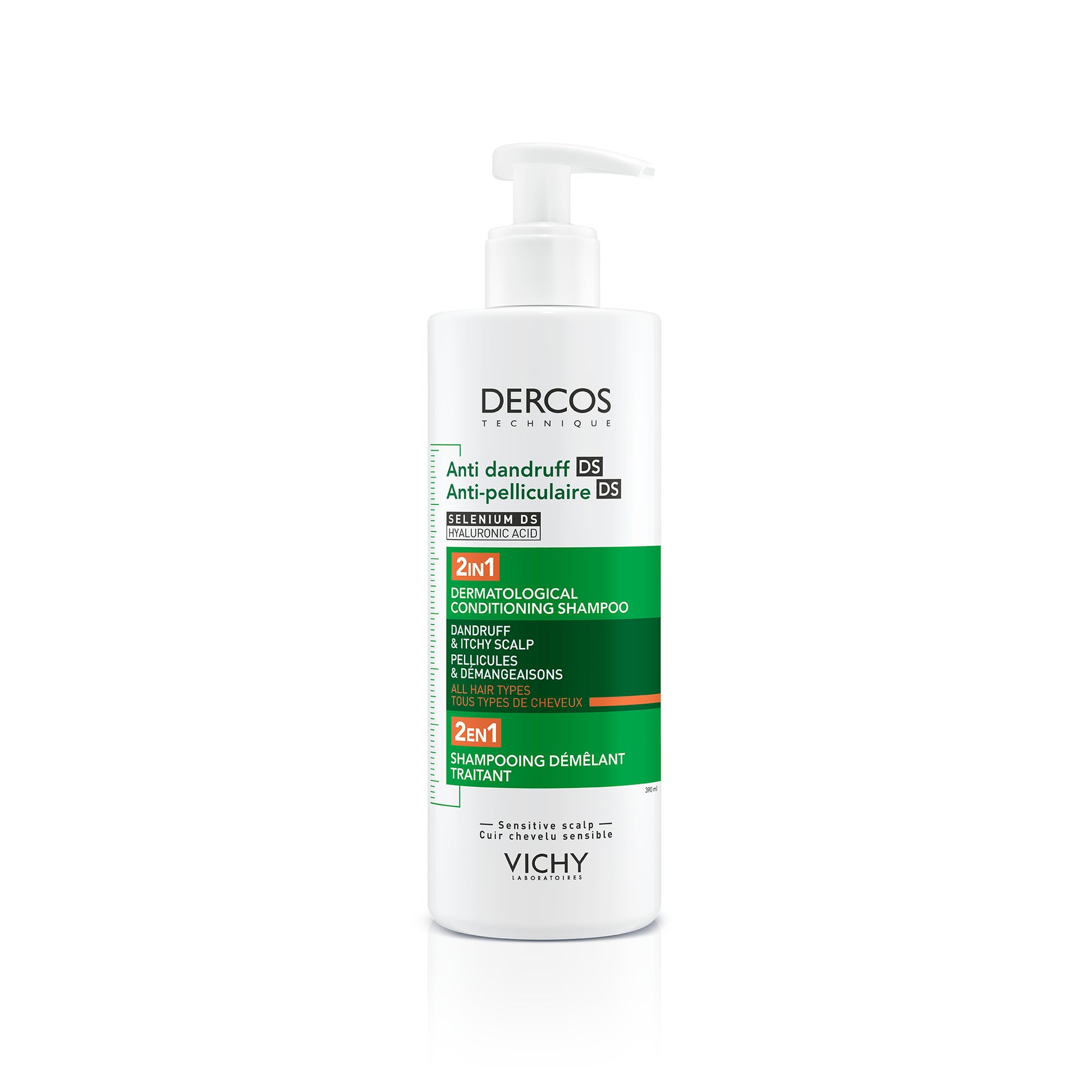 Vichy Dercos 2in1 shampoo + conditioner 390 Milliliter