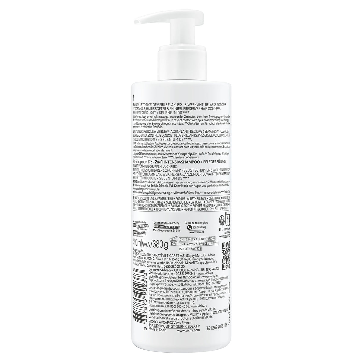 Vichy Dercos 2in1 shampoo + conditioner 390.00 Milliliter