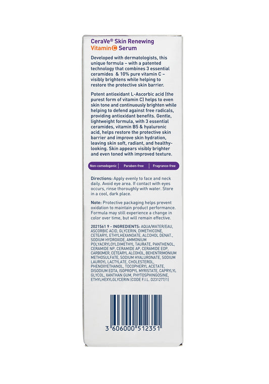 Cerave Skin renewing serum vitamin C 30.00 Milliliter