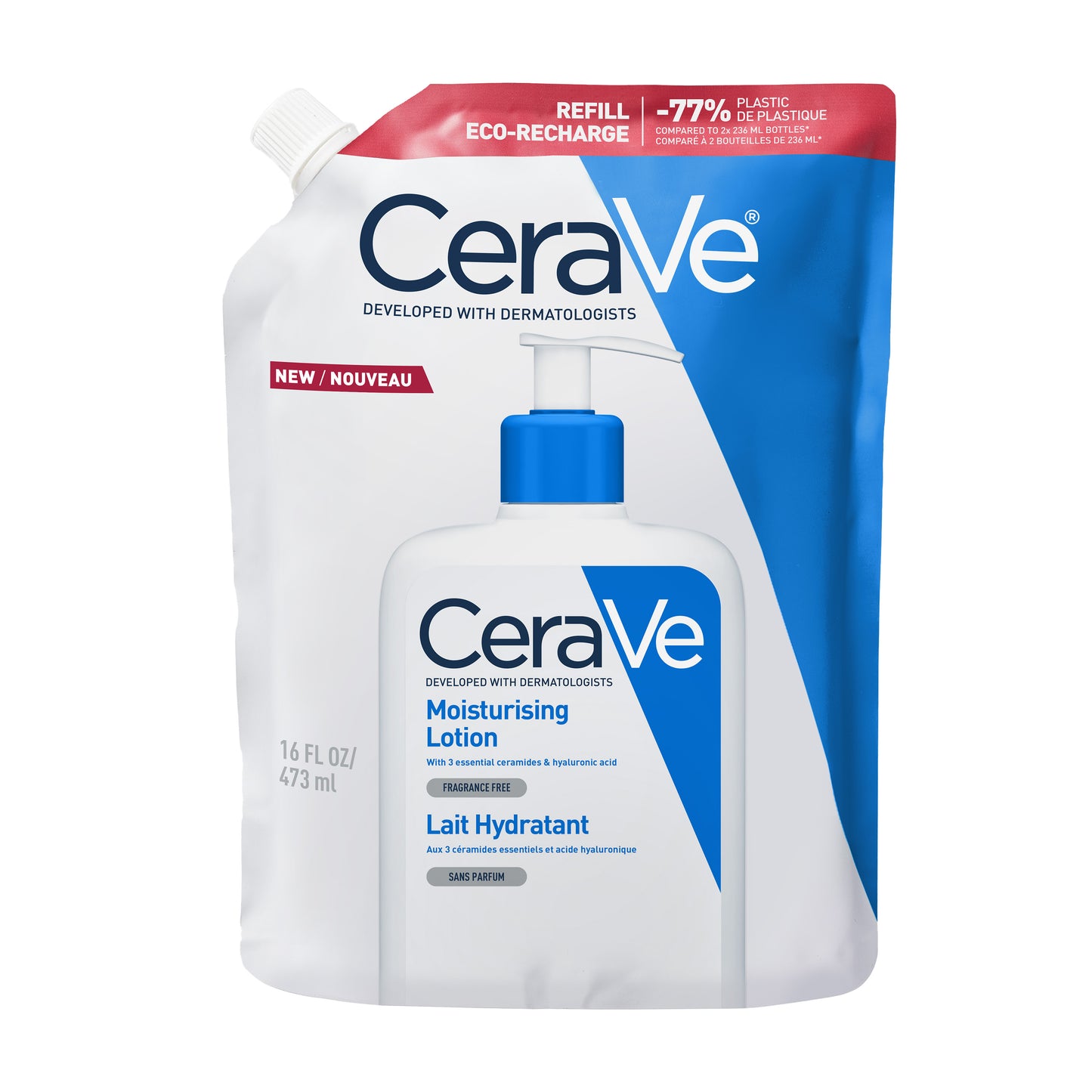 Cerave Melk hydraterend navulling 473 Milliliter