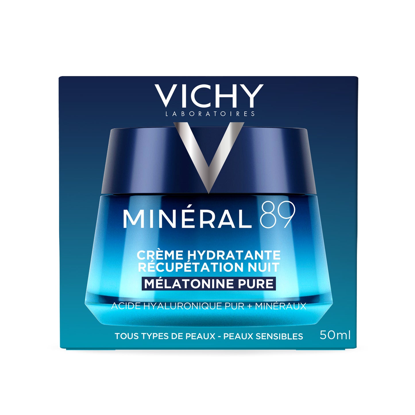 Vichy Mineral 89 nachtcreme hydraterend herstellend 50 Milliliter