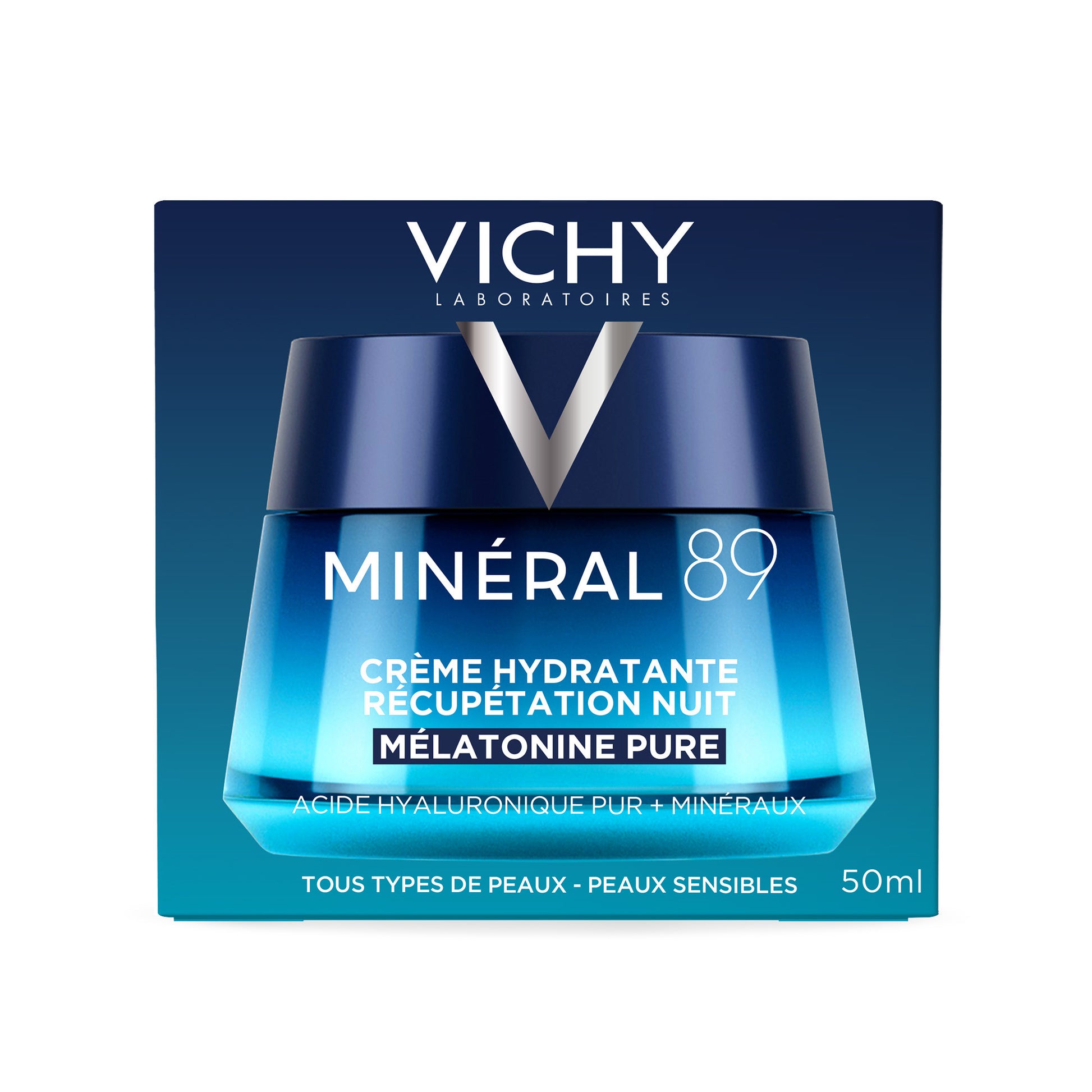 Vichy Mineral 89 nachtcreme hydraterend herstellend 50 Milliliter