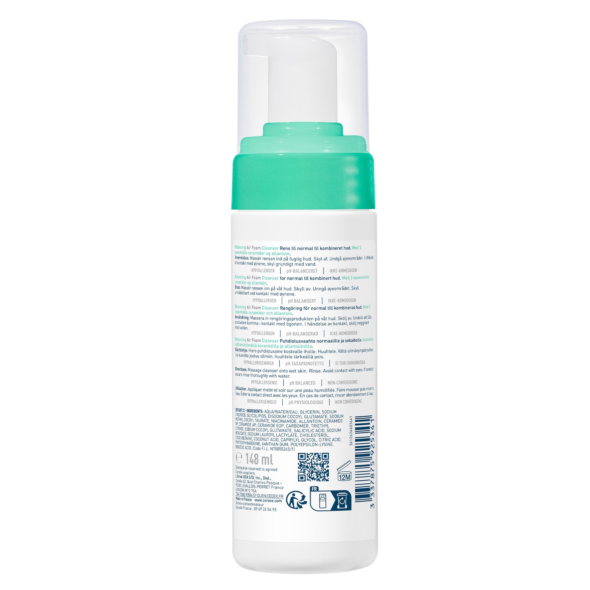 Cerave Reiniger balancing air foam 148 Milliliter