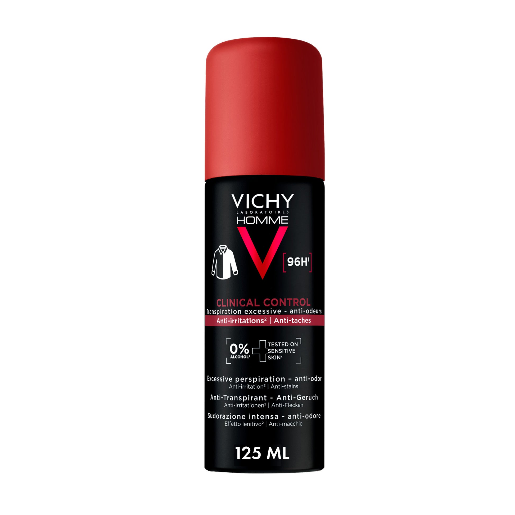 Vichy Homme clinical control anti-transpirant 96H 125.00 Milliliter