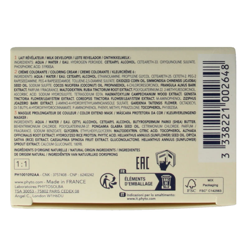 Phyto Paris Phytocolor blond fonce 6 1 Stuks