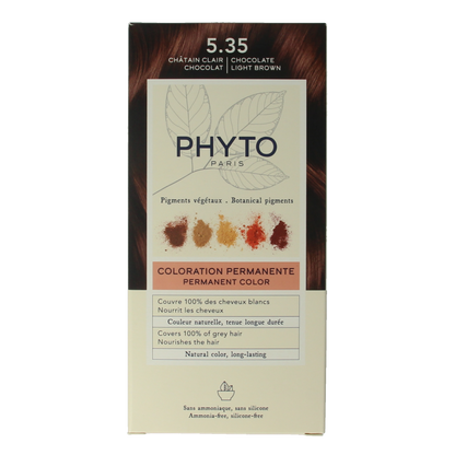 Phyto Paris Phytocolor collection 5.35 chatain clair chocolat 1 Stuks