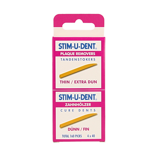 Stimudent Tandenstokers dun 4 x 40 stuks 160 Stuks