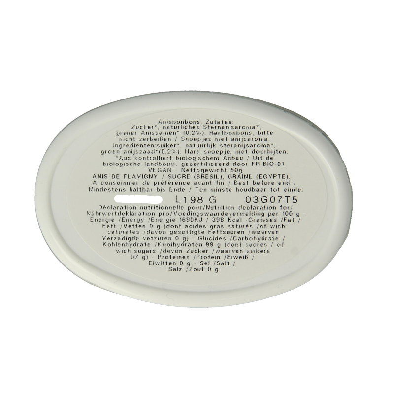 Anis de Flavigny Anijspastilles anijs bio 50 Gram