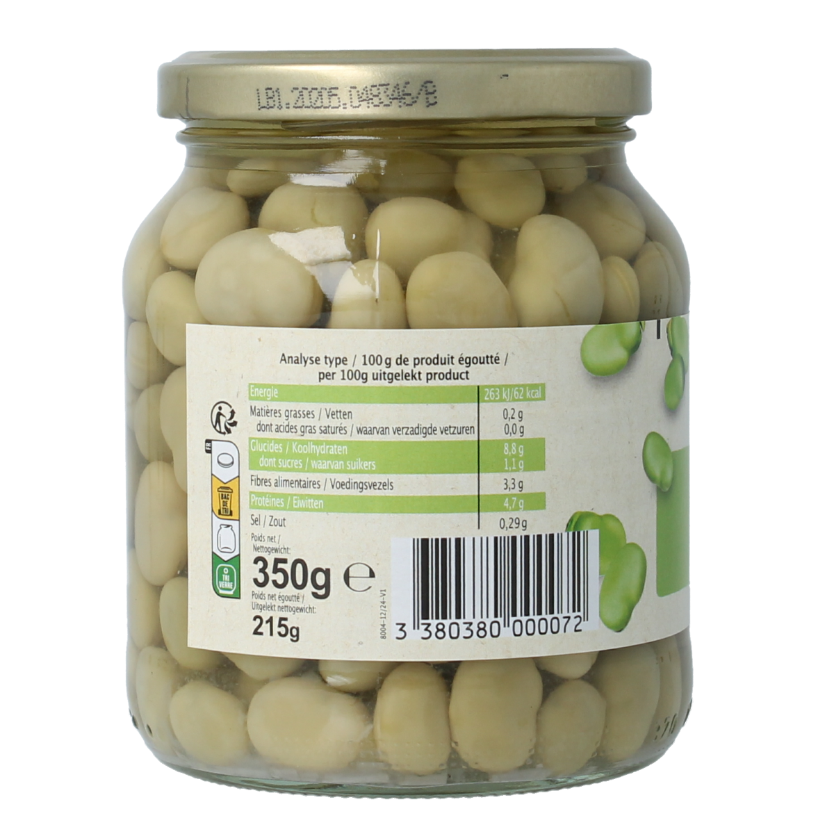 Primeal Tuinbonen bio 350.00 Gram