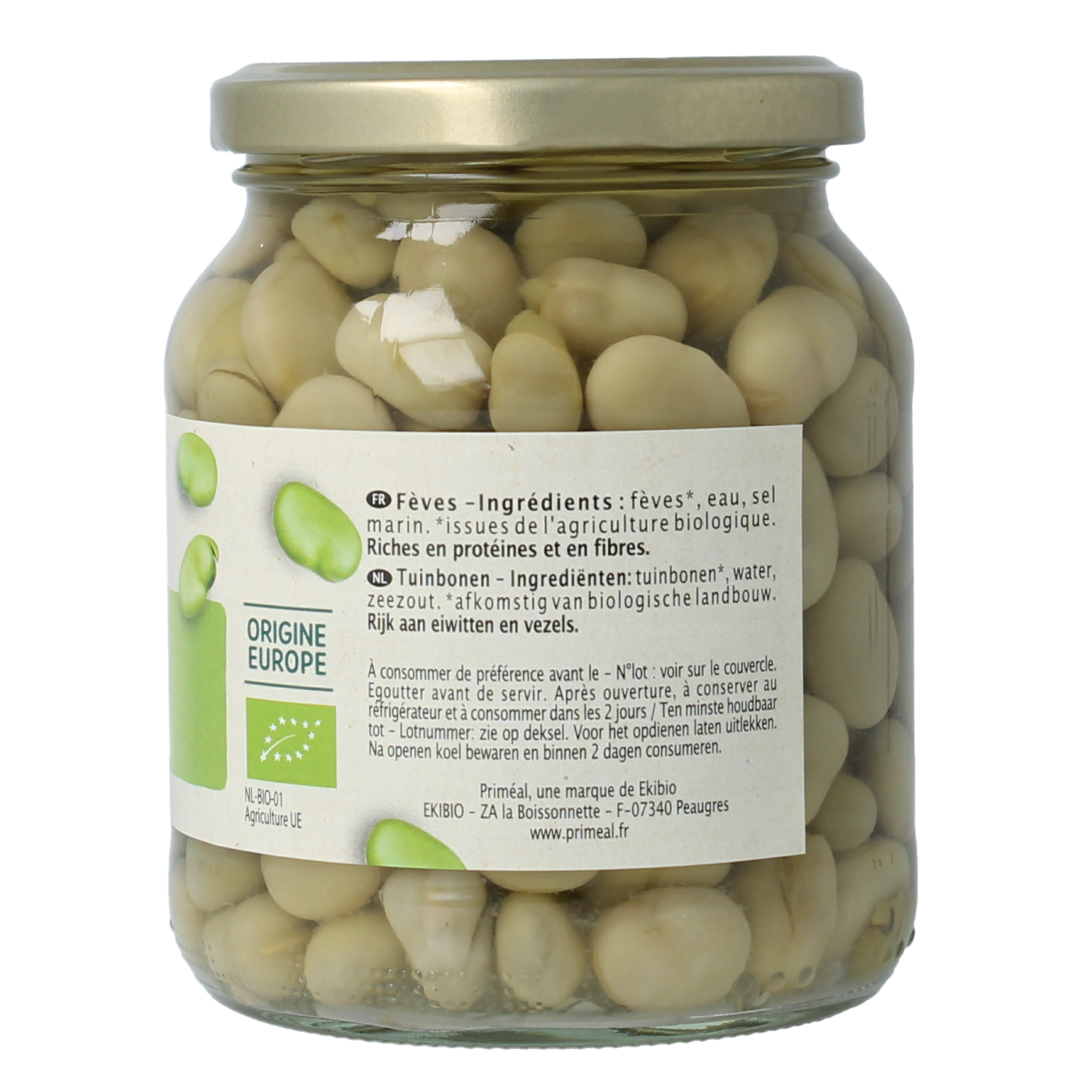 Primeal Tuinbonen bio 350.00 Gram