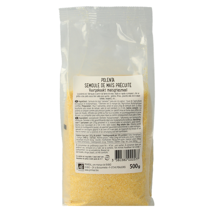 Primeal Polenta voorgekookte maisgriesmeel bio 500.00 Gram
