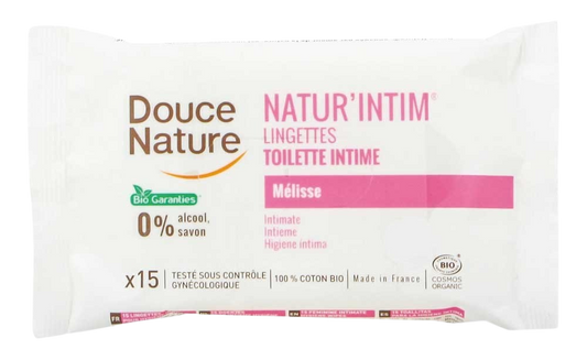 Douce Nature Intieme hygienische doekjes katoen bio 15 Stuks